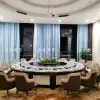 Huzhou Resort Hotel luxury private room solid wood chairs, Nordic modern VIP chairs, villa light luxury armchairs, hotel lobby negotiation chairs Item Picture
